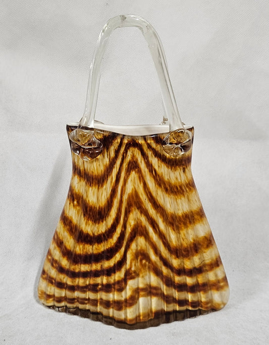 Glass Murano Handbag. Ornamental