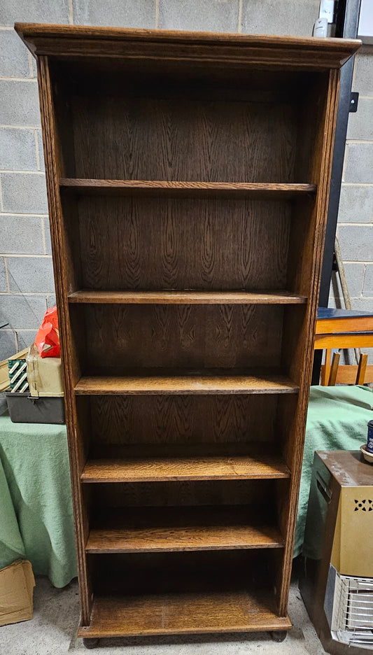 Tall Used Wooden Book Case