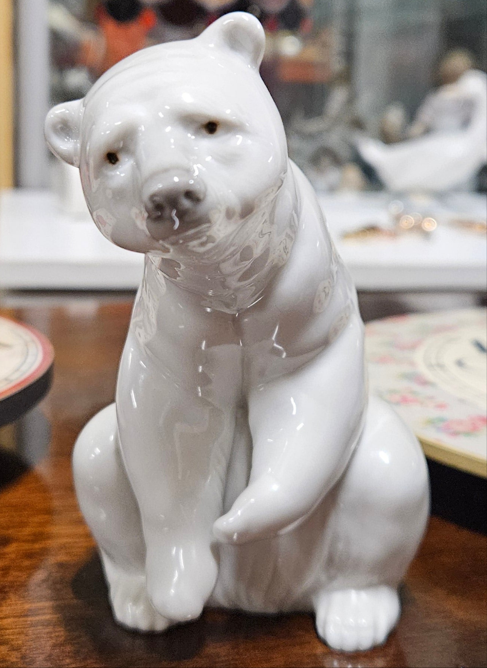 Lladro Resting Polar Bear Figurine