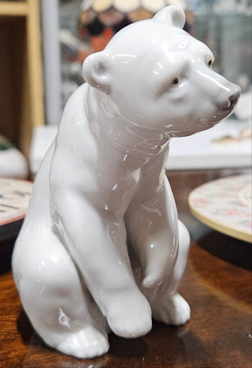 Lladro Resting Polar Bear Figurine