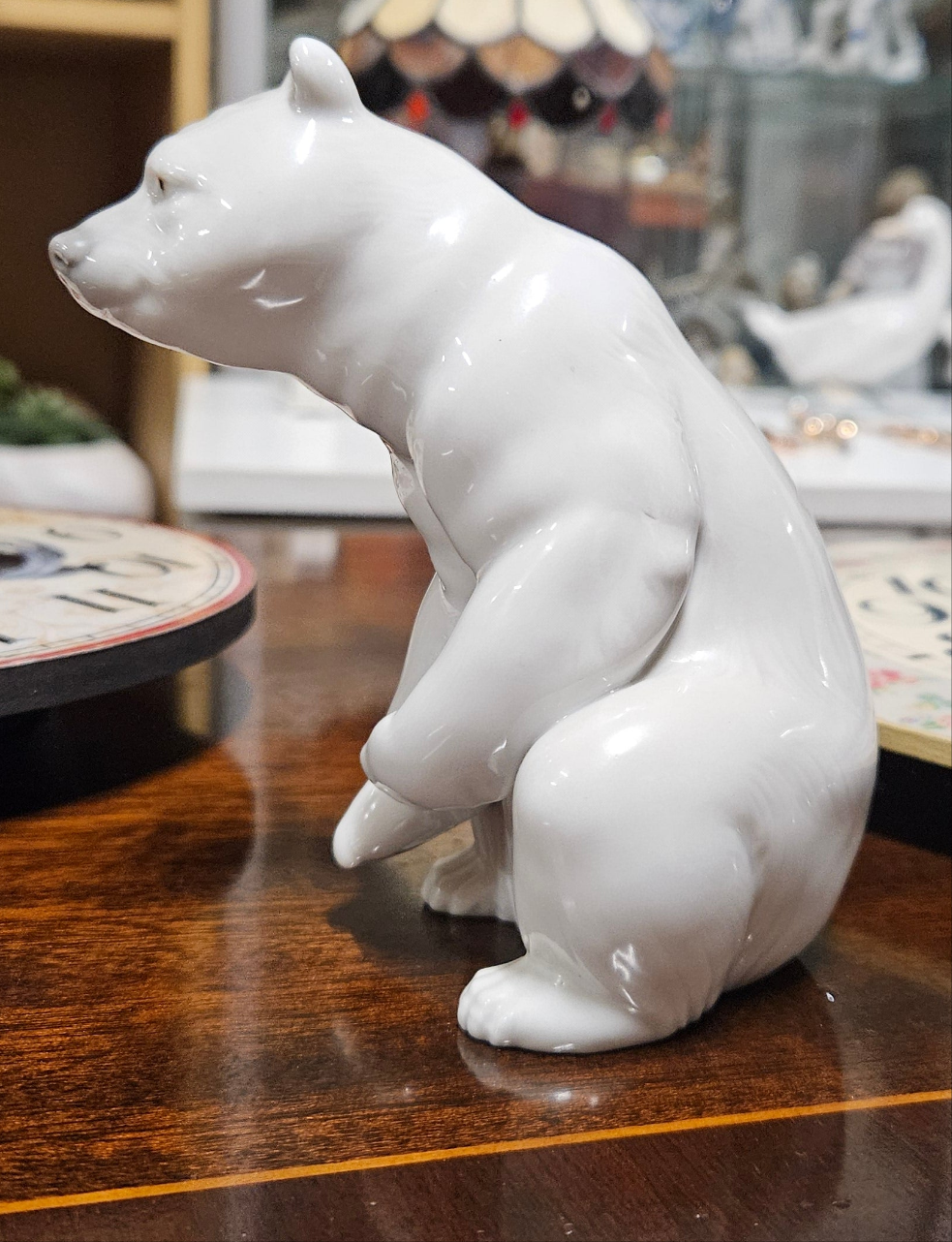 Lladro Resting Polar Bear Figurine